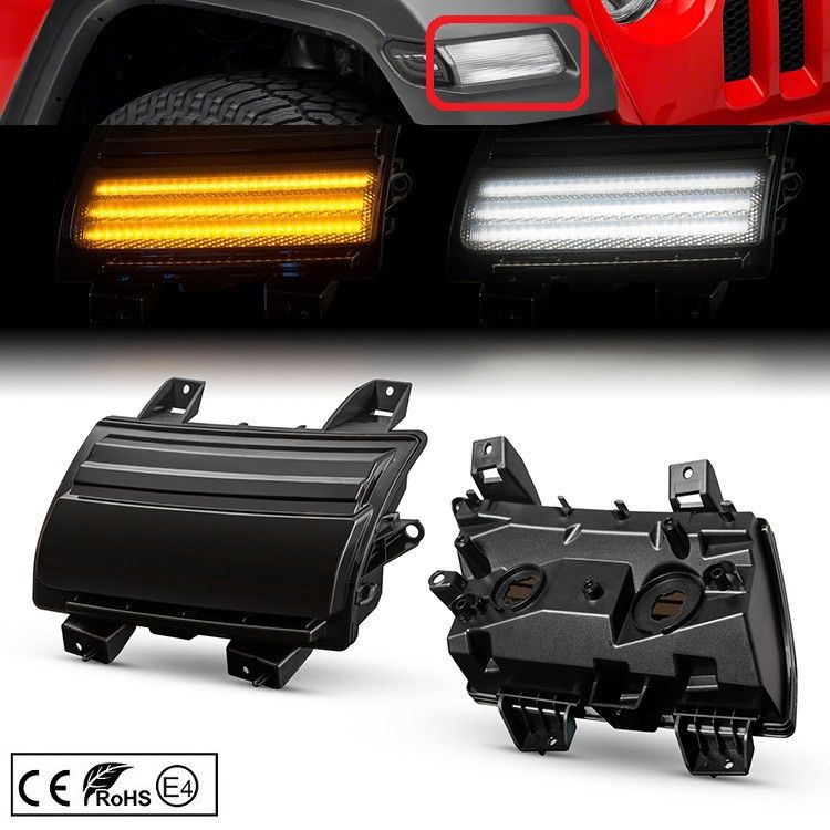 LED PREDNJI DYNAMIC MIGAVCI I DNEVNA SVETLA, TIPSKI - JEEP - SMOKE LENS PL202011460 Beograd Zemun